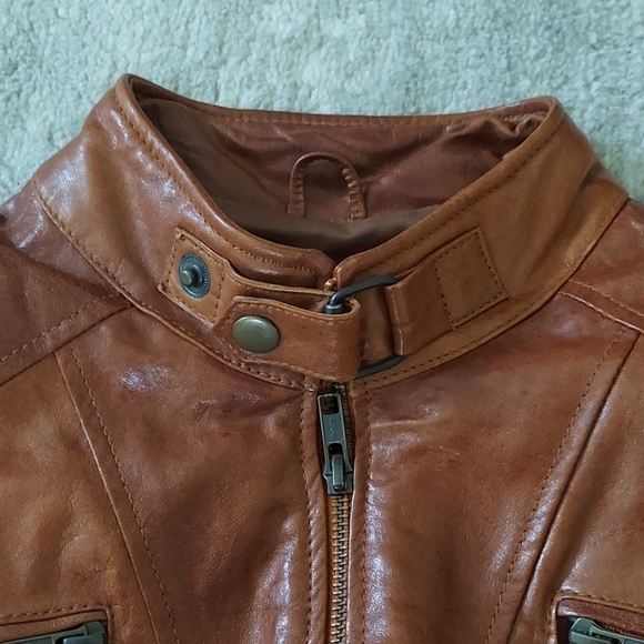 Custom made genuine leather moto jacket - Picture 4 of 10